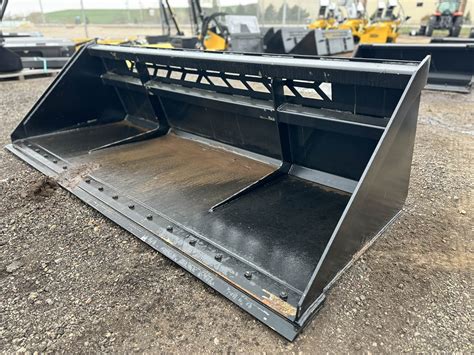 102 in skid steer bucket|skid pro snow bucket.